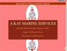 Tablet Screenshot of akaymarines.com